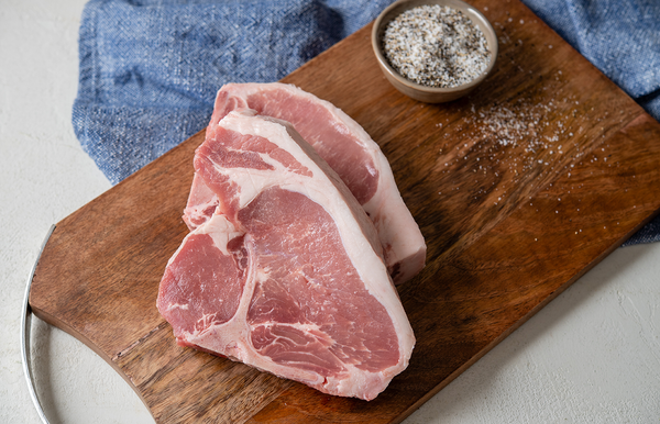 Natural Berkshire Pork Kurobuta Bone-In Porterhouse Chop | The Wagyu Shop