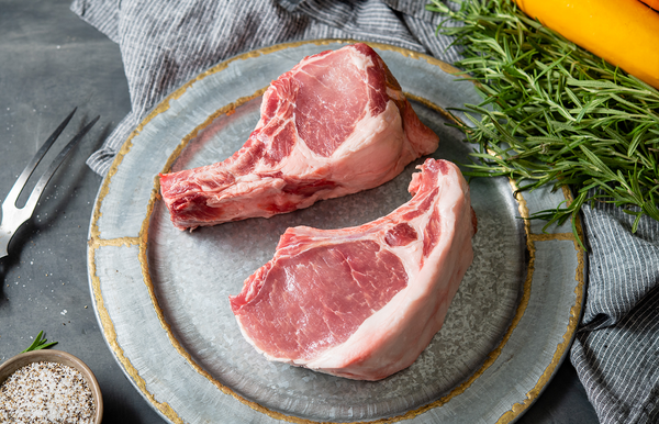 Natural Berkshire Pork Kurobuta Double Bone-In Chops (2 PCS)