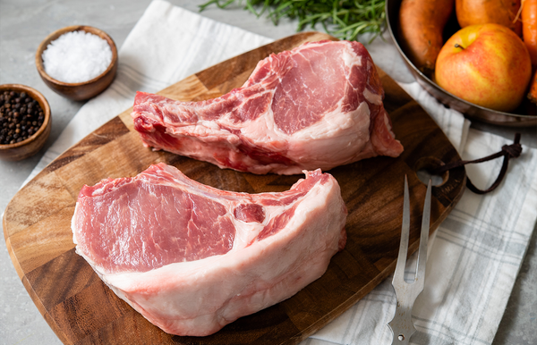 Natural Berkshire Pork Kurobuta Double Bone-In Chops (2 PCS)