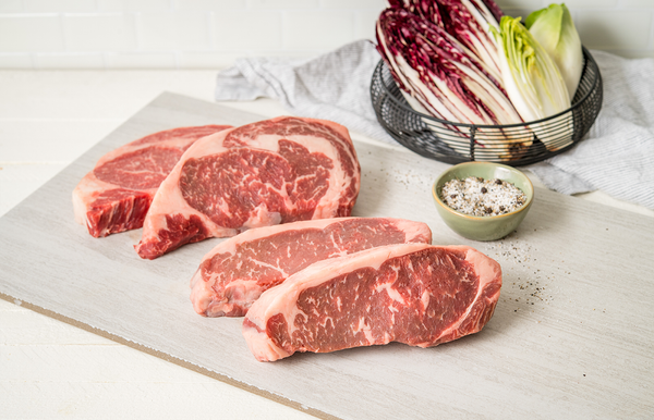 USDA Prime Angus Boneless Ribeye and Striploin | The Wagyu Shop