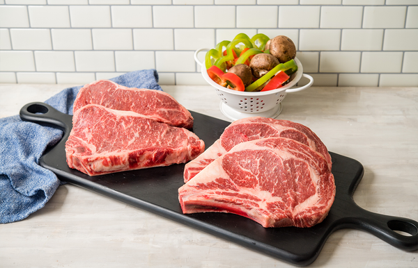 USDA Prime Angus Bone In Ribeye and Striploin | The Wagyu Shop